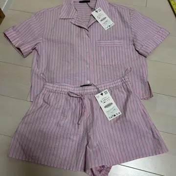 ZARA 핑크 셋업 미사용 새상품