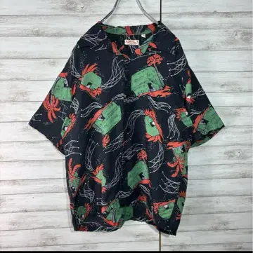 3355 SUNSURF 선서프 오픈 카라 셔츠 알로하 셔츠 L 하와이