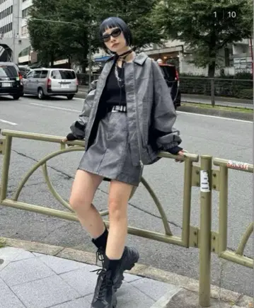 PAGEBOY 페이지 보이 인조 가죽 셋업