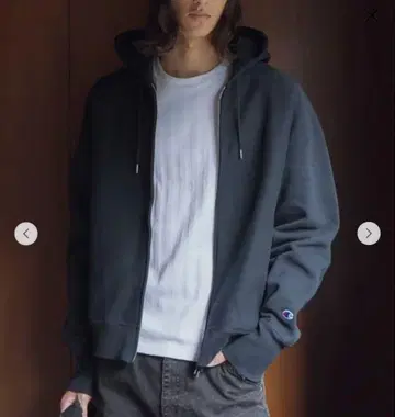 Champion x monkey time 풀 집업 후디