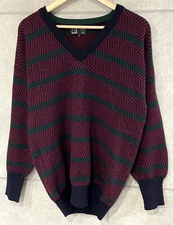 90's 스코틀랜드제 dunhill 니트 스웨터 V넥 40