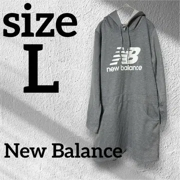 New Balance 원피스 후드티 맨투맨 여성용 사이즈 L