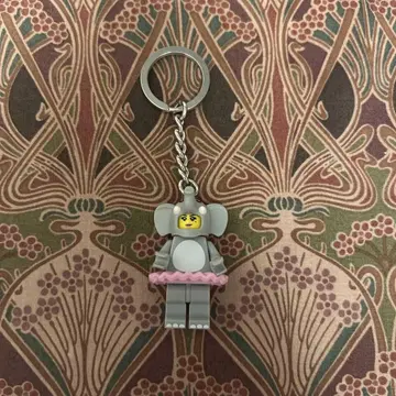 [레어!] 레고 Lego 키체인 키링 코끼리 발레리나