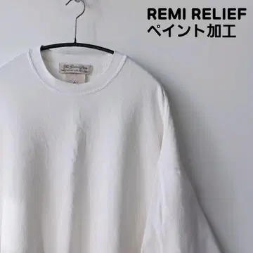 REMI RELIEF 레미레리프 맨투맨 페인트 가공