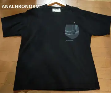 ANACHRONORM 블랙 T셔츠 포켓 부착 M