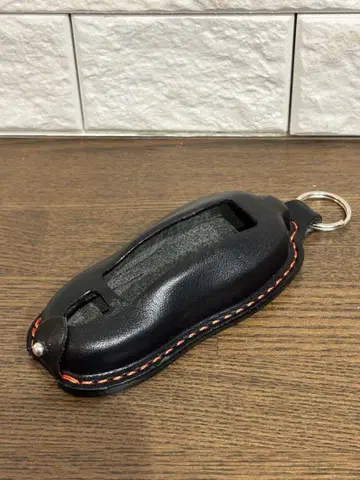 포르쉐용 가죽 브라운 스마트 키케이스