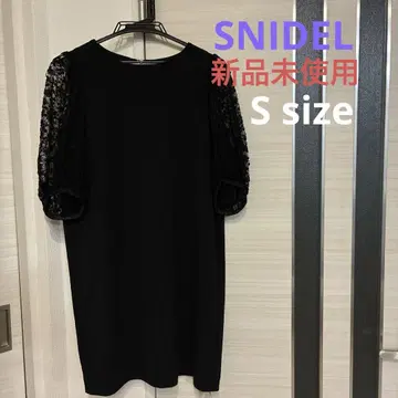 snidel 레이스 편직 원피스 [블랙] 미사용 새상품