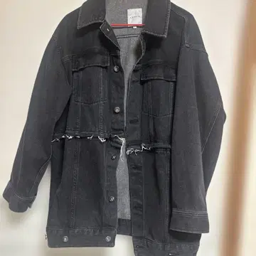 LEPSIM 블랙 데님 자켓 F 사이즈