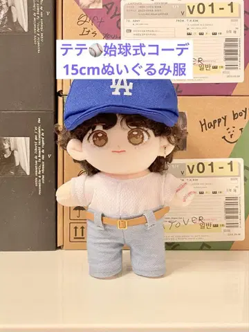 BTS 태태 시구 코디 15cm 봉제 인형 의류