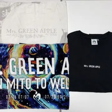 Mrs. GREEN APPLE 3세트 굿즈 젠진 호완지 XL