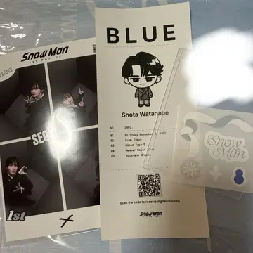 SnowMan 한국 한정판 POPUP 즉석 사진 후카사와 타츠야