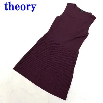 theory 띠어리 슬리브리스 원피스 보르도 울 S C2938