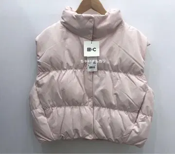 UNIQLO 다운 크롭 베스트 핑크