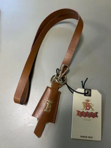 새상품 BARACUTA 바라쿠타 가죽 키링 / 백참