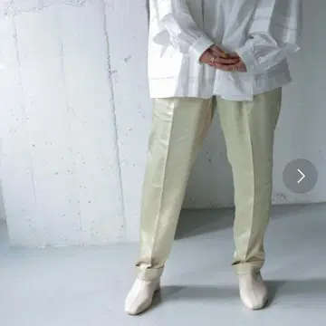 [ 새상품급 ] KBF 새틴 턴업 팬츠 38 사이즈 라이트 카키