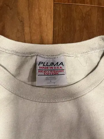 PLUMA 헤비웨이트 코튼 T셔츠 베이지 BEEFY