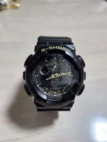 G-SHOCK 아날로그 쿼츠 손목시계 블랙