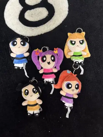 newjeans 파워퍼프걸스 봉제 인형 키링 5개 세트