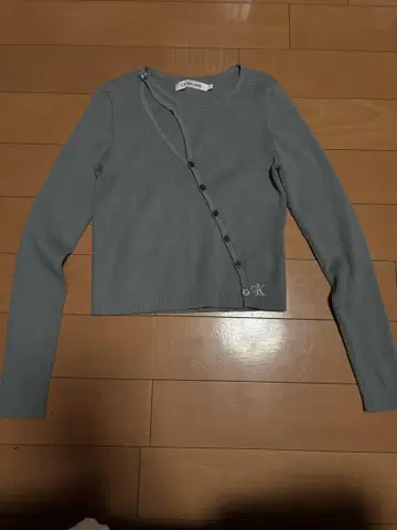 Calvin Klein Jeans 그레이 긴팔 가디건 M
