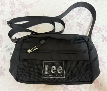 Lee 블랙 숄더백 메쉬 포켓 부착