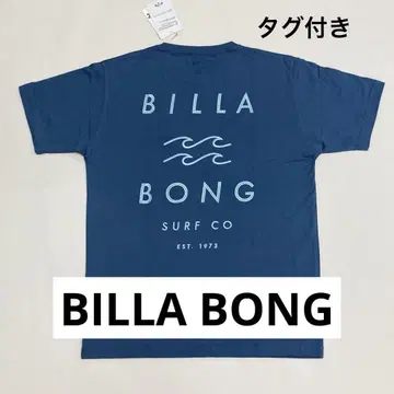 [ 새상품 ] 빌라봉 BILLABONG T셔츠 M 블루 로고 자수