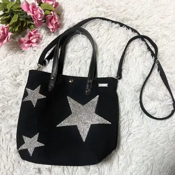 Miss edi 미스에디 숄더백 큐빅 별 스타 블랙