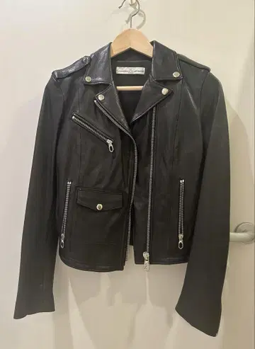 [ 미사용품 ] 골든구스 가죽 라이더 자켓
