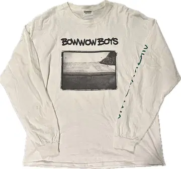 BOWWOW 긴팔 셔츠 화이트 그래픽
