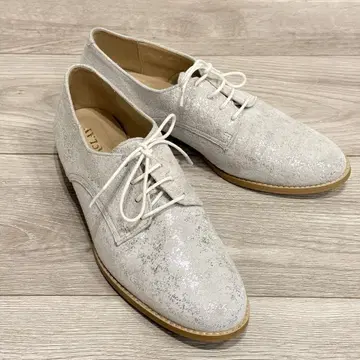 [ 새상품급 ] BARCLAY 라메 레이스업 슈즈 24cm