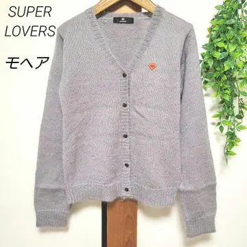 SUPER LOVERS 슈퍼라바즈 가디건 니트 모헤어