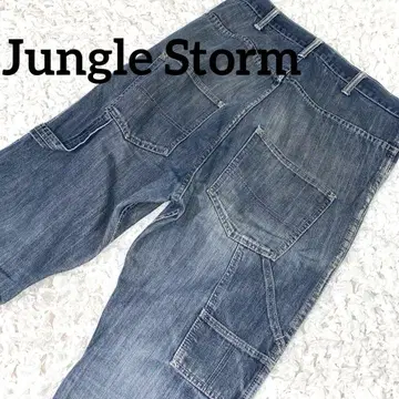 [ Jungle Storm ] 정글 스톰 w80 데님 페인터 팬츠 M
