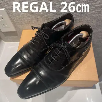 REGAL 블랙 스트레이트 팁 리갈 남성용 26cm 22FR