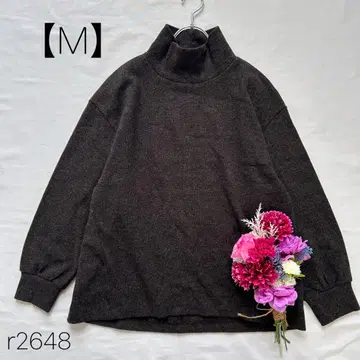 지유 브러쉬드 리브 하이넥 풀오버 기모 GU 블랙 계열 [ M ]