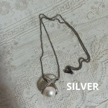 진주 크로스 디자인 목걸이