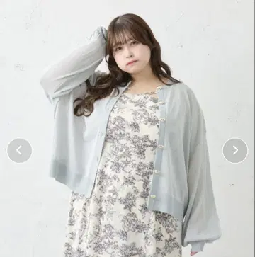루오시 Louiosy 새상품 시어 니트 가디건 3L