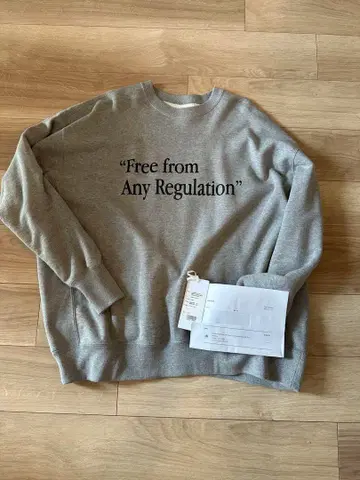 컨디션 최상 graphpaper 루프 휠러 한정판 맨투맨