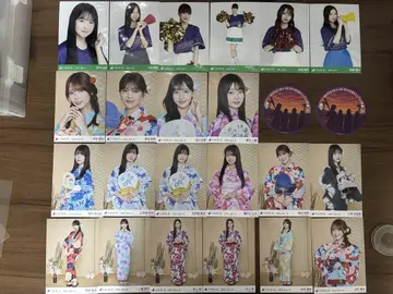 노기자카46 브로마이드 유카타 베이스볼 셔츠 모음 22장 코스터 세트