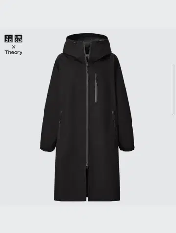 UNIQLO x Theory 유니클로 띠어리 블록 테크 코트 블랙 XL