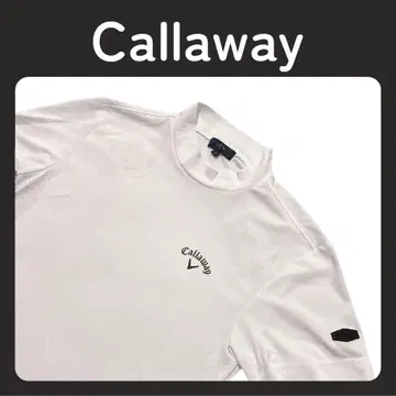 Callaway 반팔 모크넥 셔츠 화이트 M