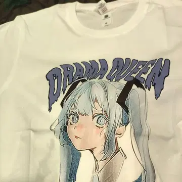 하츠네 미쿠 뱅기 스트릿 스타일 오버 사이즈 T셔츠 M