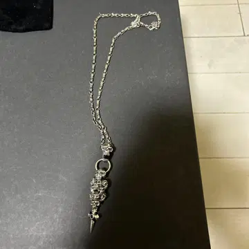 실버925 스컬 목걸이