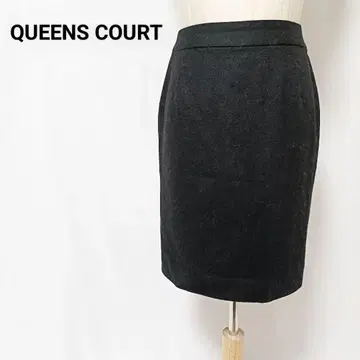 새상품급 QUEENS COURT 퀸즈 코트 울 혼방 타이트 스커트 2