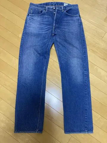 오어슬로우 105 셀비지 데님 빨간색 테두리 블루 일본제 M 구제 의류