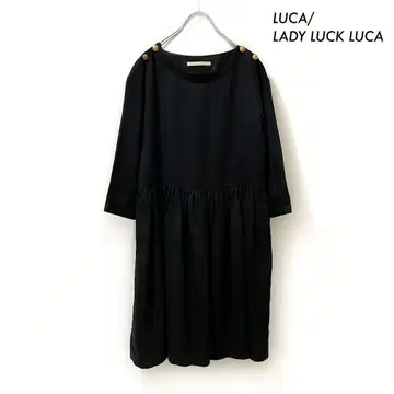 LUCA/LADY LUCK LUCA 긴팔 원피스 숄더 버튼