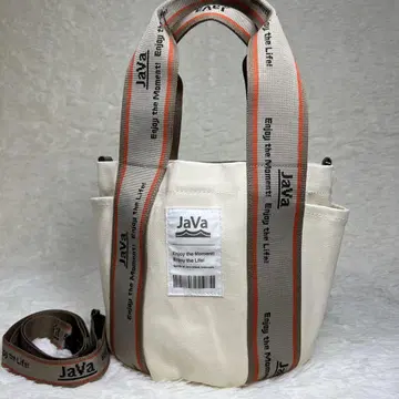 JaVa 2way 숄더백 토트백 로고 벨트 캔버스
