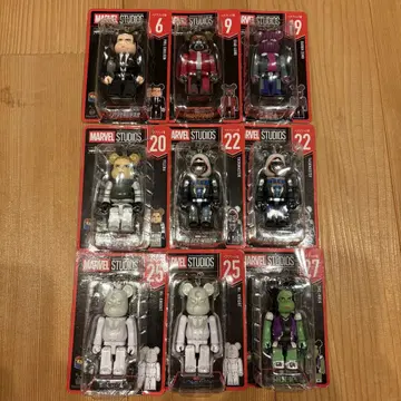 MARVEL BE@RBRICK 제일복권 9체 세트 베어브릭 마블
