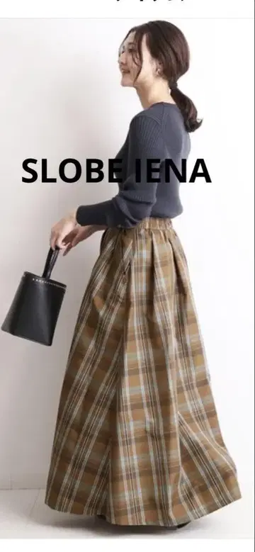 SLOBE IENA 슬로브 이에나 턱 플레어 스커트