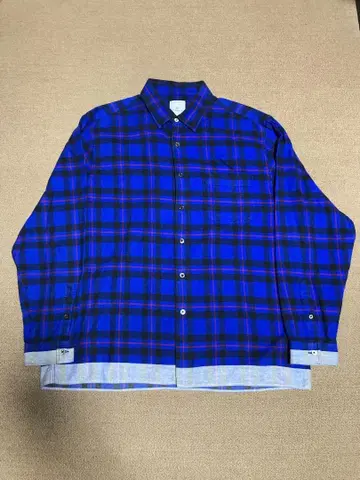 uniform experiment 라인 플란넬 셔츠 3 엘리엇 타탄