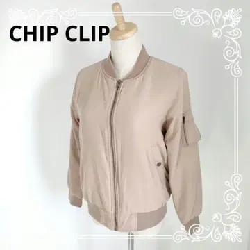 @a1180 CHIP CLIP 베이지 점퍼 귀여운 따뜻한