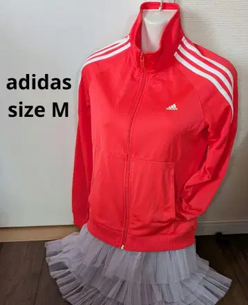 adidas 아디다스 트랙 자켓 M 저지 레드 핑크 Y2K